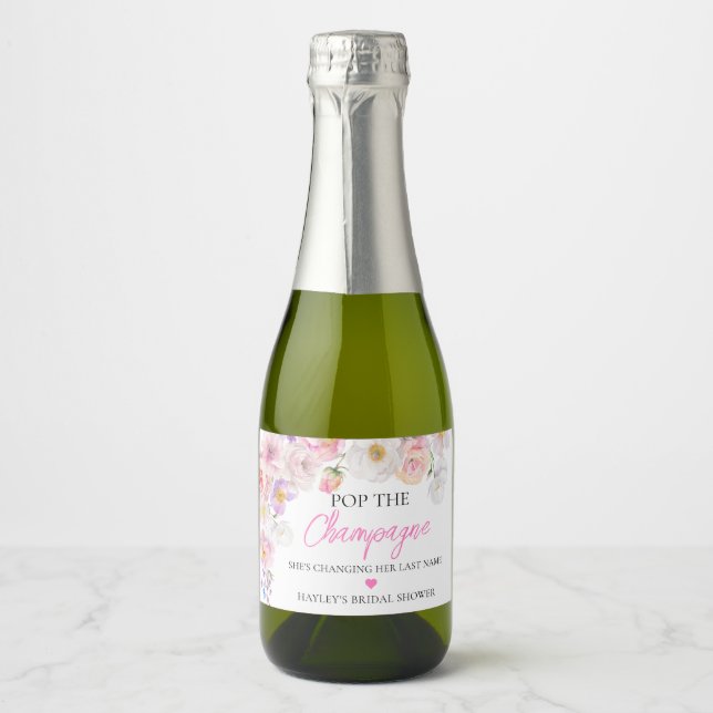 Eloise Floral Pop Champagne Brautparty (Vorderseite)