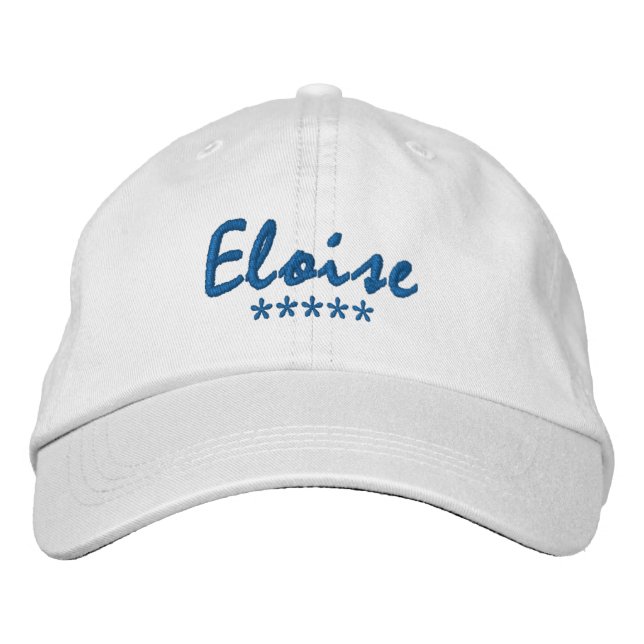 Eloise Name Bestickte Baseballkappe (Vorderseite)