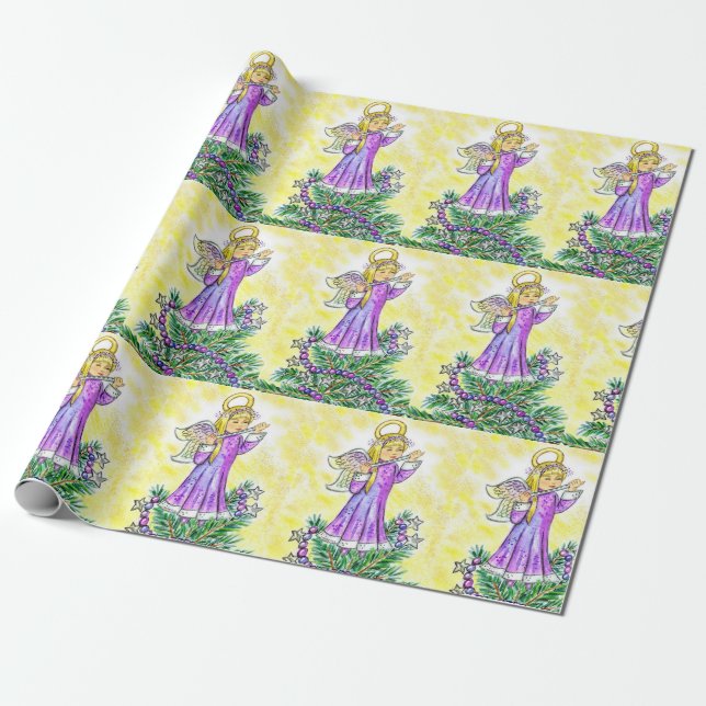 Eloise Weihnachtsengel JL Biel Geschenkpapier (Ungerollt)