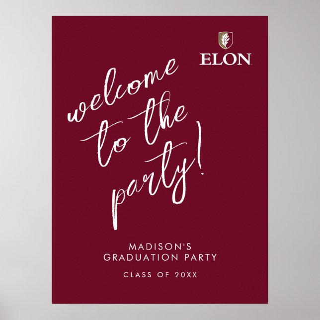 Elon | Abschluss 20XX Poster (Vorne)