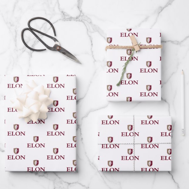 Elon Abschluss Geschenkpapier Set (Vorderseite)