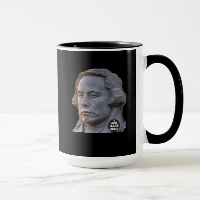 Elon Mount Rushmore Trump Musk unisex Tasse (Rechts)