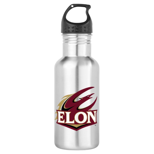 Elon Phoenix-Logo Edelstahlflasche (Vorderseite)