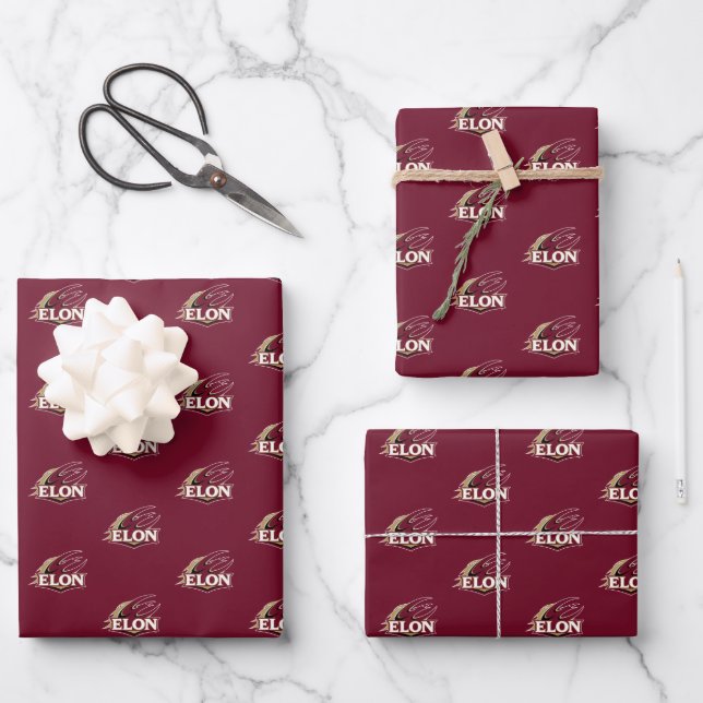 Elon Phoenix-Logo Geschenkpapier Set (Vorderseite)