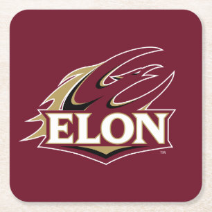 Elon Phoenix-Logo Rechteckiger Pappuntersetzer