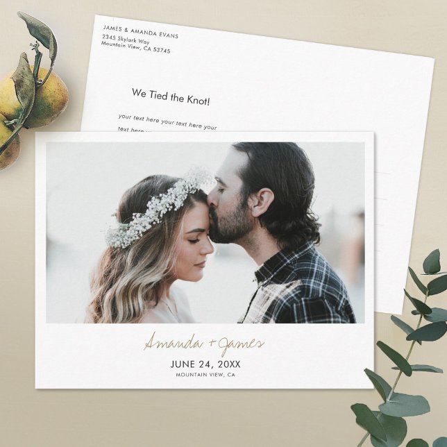 Elopement Ankündigung Postkarte (Von Creator hochgeladen)