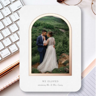 Elopement Announcation Real Foil Arch Folieneinladung