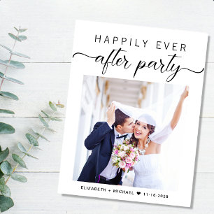 Elopement Foto Hochzeitsempfang Ankündigungspostkarte
