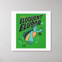 Eloquent Elusor Release Poster auf Wrapped Canvas