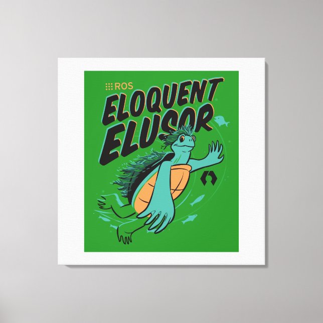 Eloquent Elusor Release Poster auf Wrapped Canvas Leinwanddruck (Vorderseite)