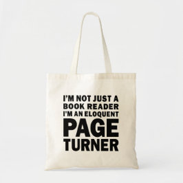 Eloquent Page Turner Bookish Lover Tragetasche