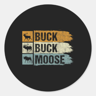 Elose Jagd Buck Buck Moose Runder Aufkleber