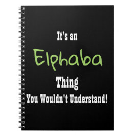 Elphaba Zeitschrift Notizblock