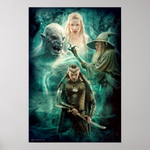 ELROND™, Azog, Galadriel und Gandalf Graphic Poster