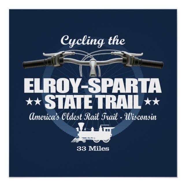 Elroy-Sparta Staat Trail (H2) Poster (Vorderseite)