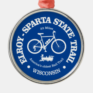 Elroy-Sparta Staat Trail (Radfahren) Ornament Aus Metall