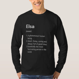 Elsa Name Definition Funny Dictionary T-Shirt
