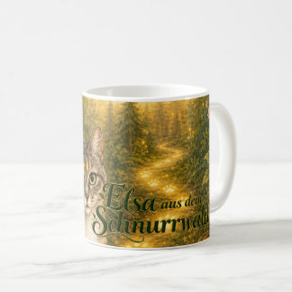 Elsa Schnurrwald – Magische Leuchtpfoten Tasse 🐱
