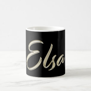 Elsa white gold Handwriting Tasse Kaffeetasse