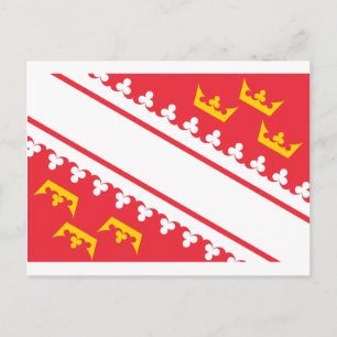 Elsass-Elsass-Flagge (Frankreich) Drapeau Alsass Postkarte