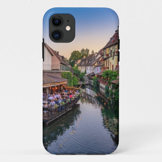Elsass Frankreich Blume Wasserkanal Case-Mate iPhone Hülle (Rückseite)