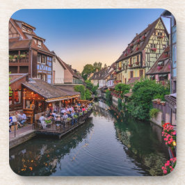 Elsass Frankreich Blume Wasserkanal Getränkeuntersetzer
