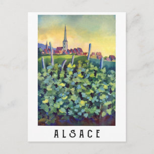 Elsass, Frankreich Postkarte