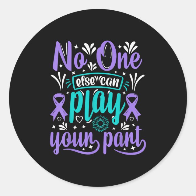 Else Can Play Your Part  Runder Aufkleber (Vorderseite)