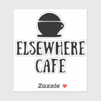 Elsewhere Cafe V1 Helles Design Aufkleber