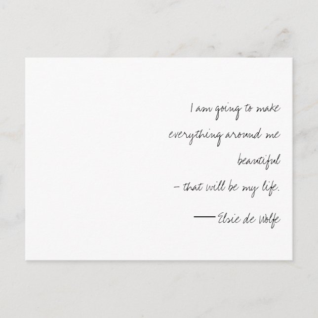 Elsie de Wolfe Postcard Postkarte (Vorderseite)