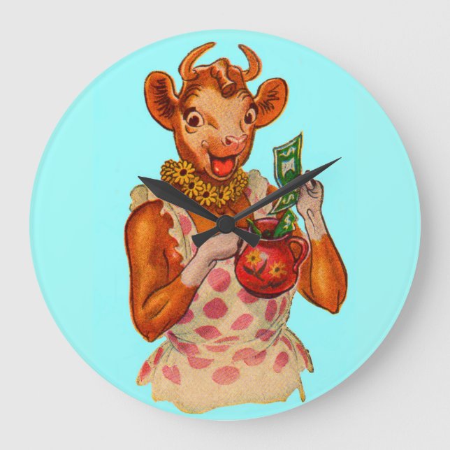 Elsie the Cow, Money Manager Große Wanduhr (Vorderseite)