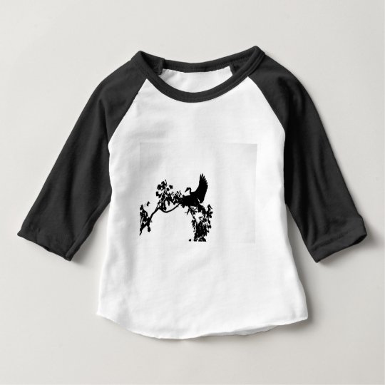 ELSTER-GANS IN DER FLUG-SILHOUETTE AUSTRALIEN BABY T-SHIRT