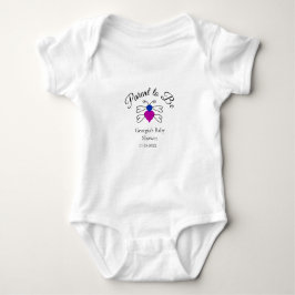Eltern, die blauen rosa Baby Dusche Honigbiene Tex Baby Strampler
