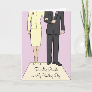 Eltern Hochzeit Danksagungskarte Dankeskarte