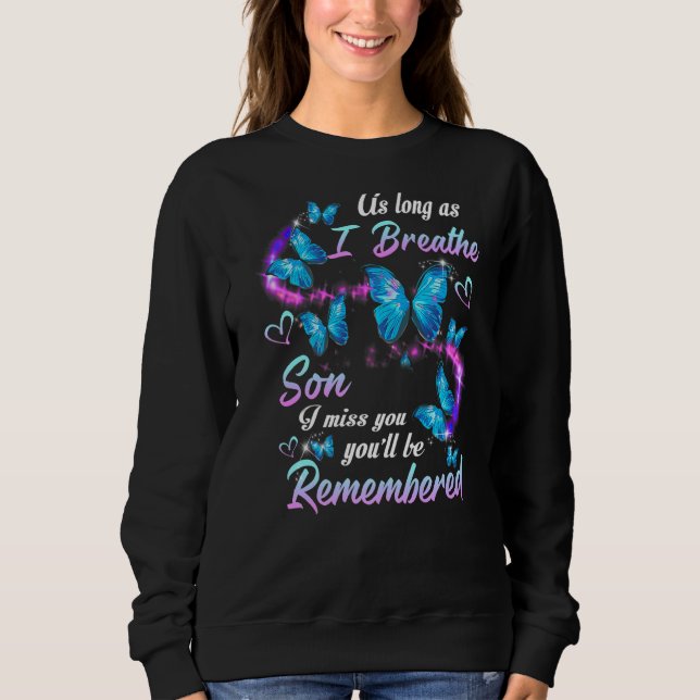 Eltern Liebe und verpassen ihren Sohn in den Parad Sweatshirt (Vorderseite)