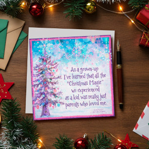 Eltern machen Weihnachten magisch inspirierend