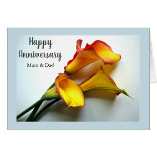 Eltern Mama und Vater Jubiläum Calla Lilies