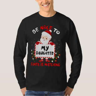 Eltern Pajamas sind nett zu meiner Tochter Santa i T-Shirt
