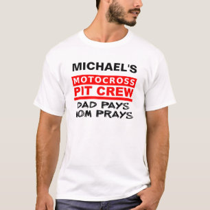 Eltern-Pit-Crew-Dirt-Bike-Motocross-T-Shirt T-Shirt