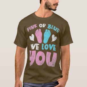 Eltern rosa oder blau Wir Liebe Sie Baby Party Ges T-Shirt