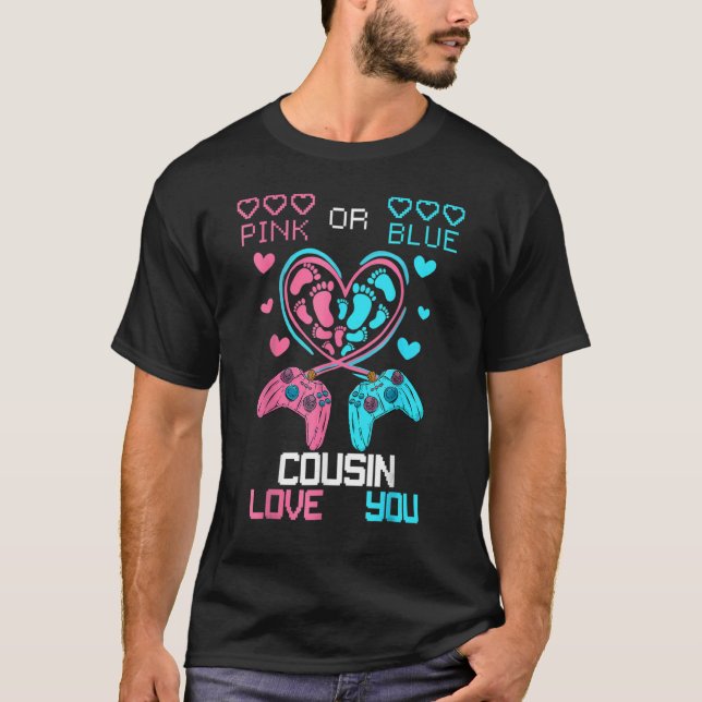 Eltern rosa oder blaue Cousin Liebe Sie Baby Gesch T-Shirt (Vorderseite)