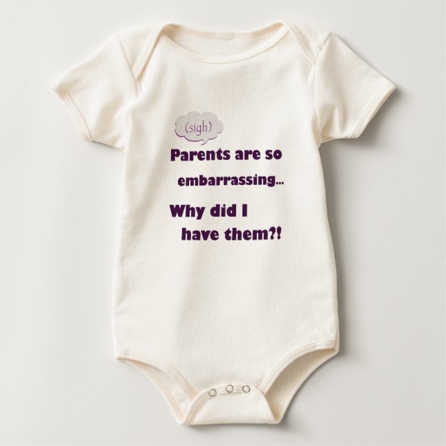 "Eltern sind so peinlich" Baby T-shirt (Vorderseite)