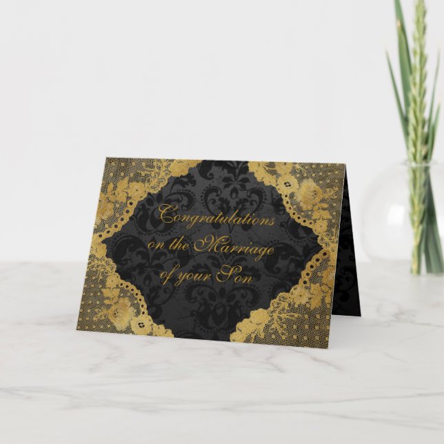 Eltern von Braut Glückwunsch Grüße Karte (Vorderseite)