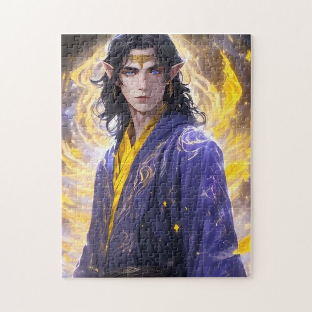 Elven Fire Magic Fantasy Art (Vertikal)