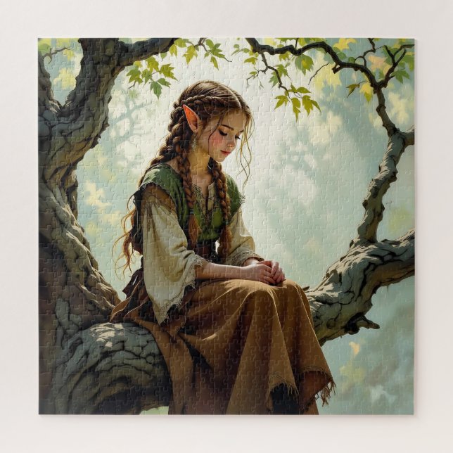Elven Girl in Vintage Dress  (Vertikal)