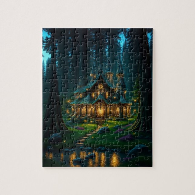 Elven Glade Castle Jigsaw Puzzle (Vertical)