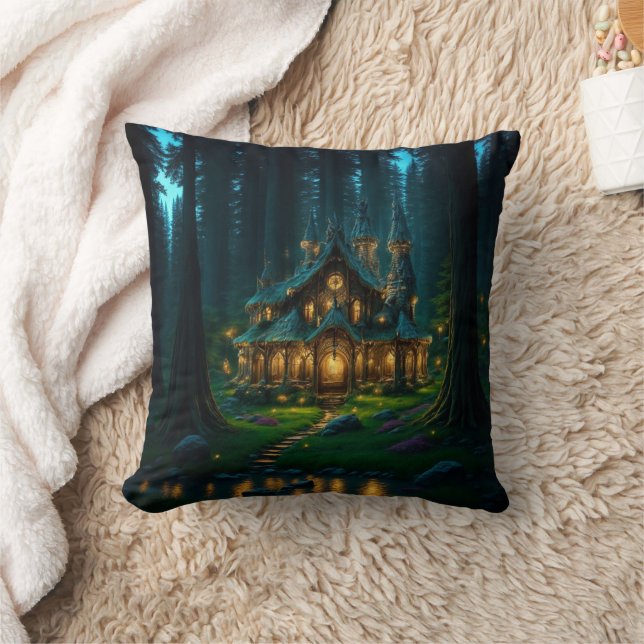 Elven Glade Castle Kissen (Decke)