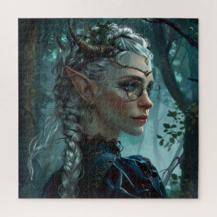 Elven Woman mit Hörnern und Brillen