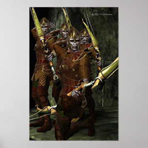 Elves Archer Patrol Poster