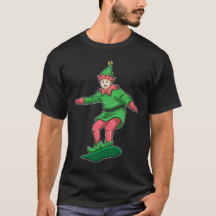 Elves Christmas Snowboard T-Shirt